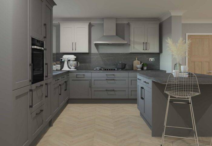 ArtiCAD-Pro Dark and Light Grey Kitchen-min